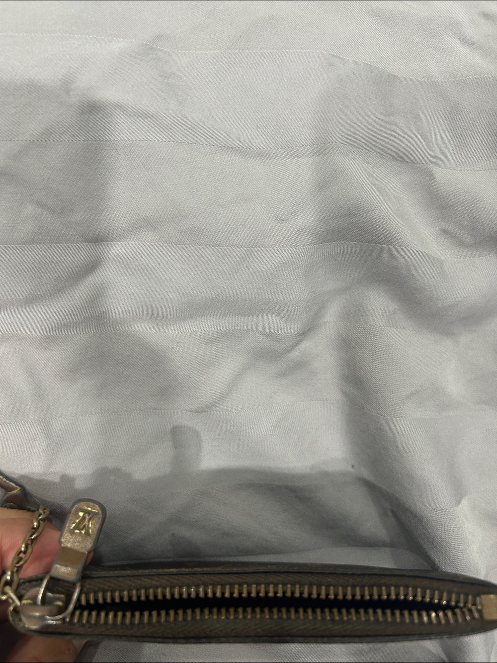 Authentic Louis Vuitton Monogram Zip Pouch Wallet Case Key Chain PLEASE READ - Picture 5 of 6